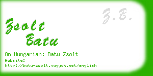 zsolt batu business card